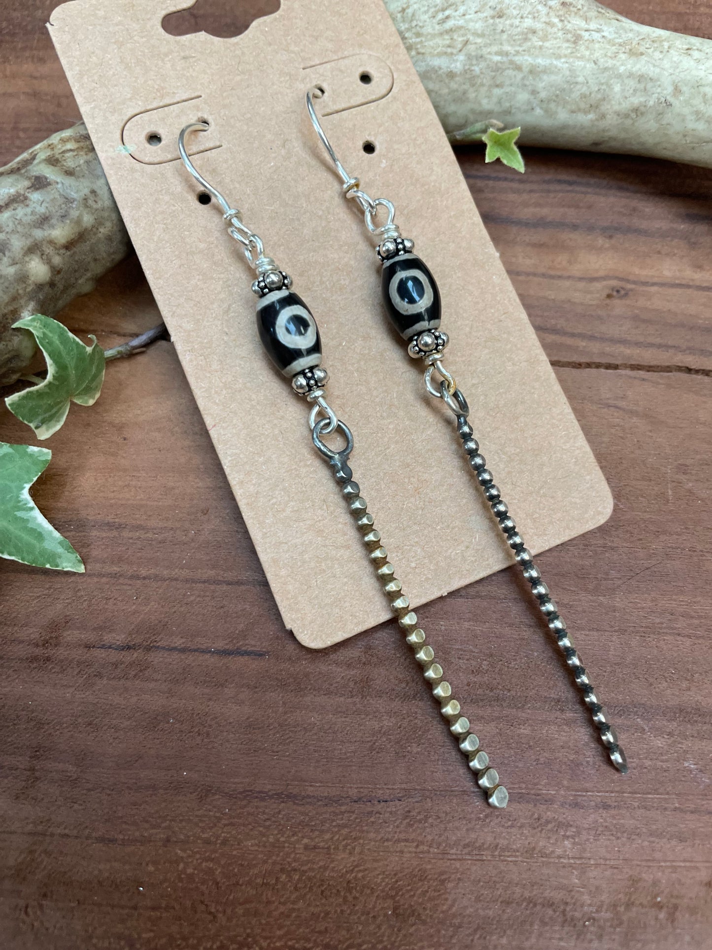 Sterling Silver Dagger Style Earrings