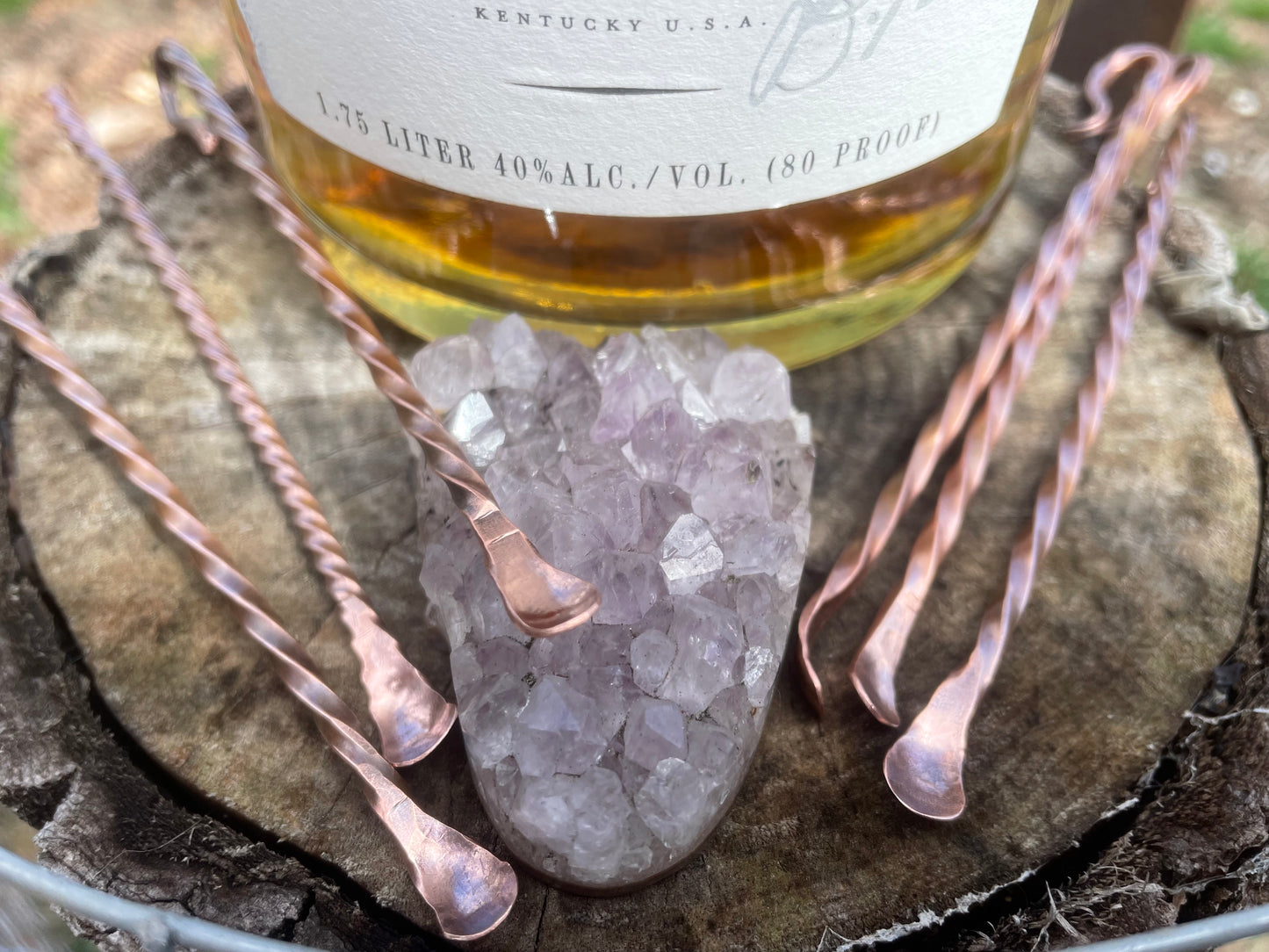 Hand Forged Copper Cocktail Stirrers Set of 3 Made to Order Gift Ideas