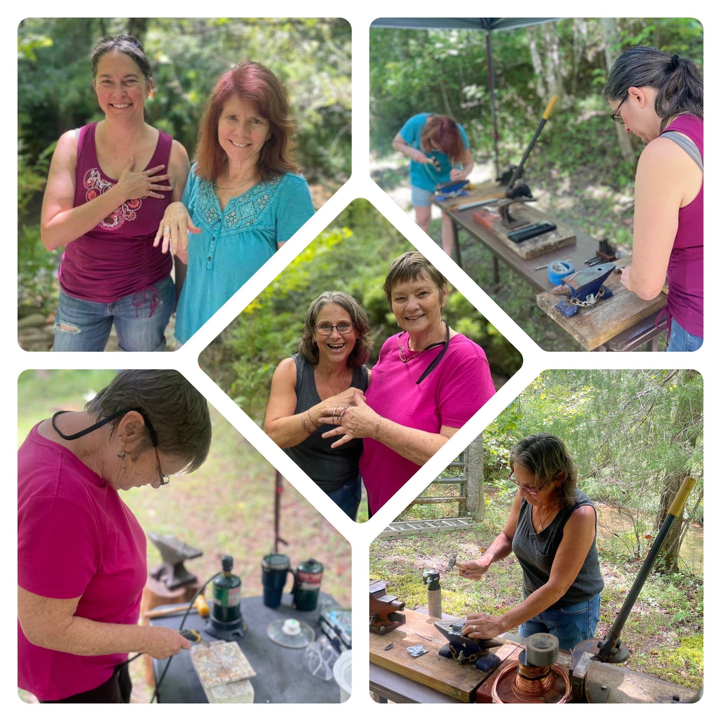 Intro To Silversmithing Class: Textured Silver Bands: Tuesday April 22nd 11-1