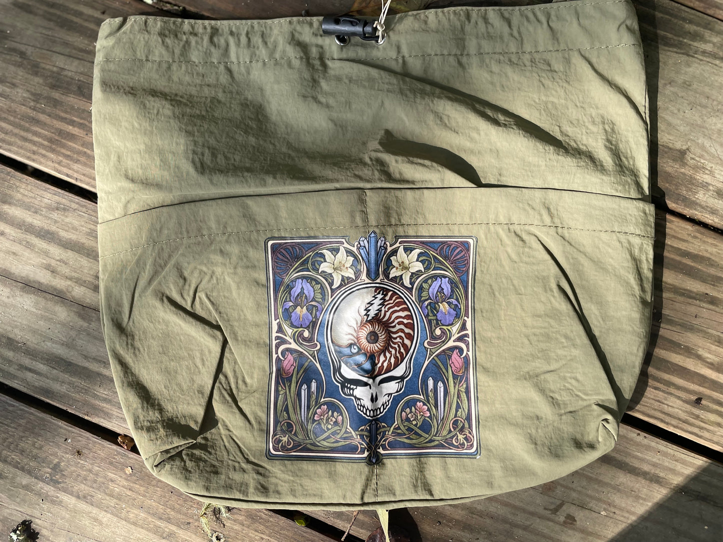 Cross Body Lightweight Bag Art Nouveau Grateful Dead