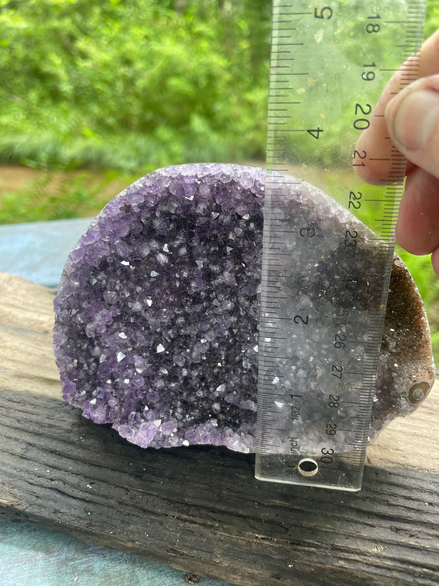 Deep Purple Amethyst Druzy Specimen (Stones)