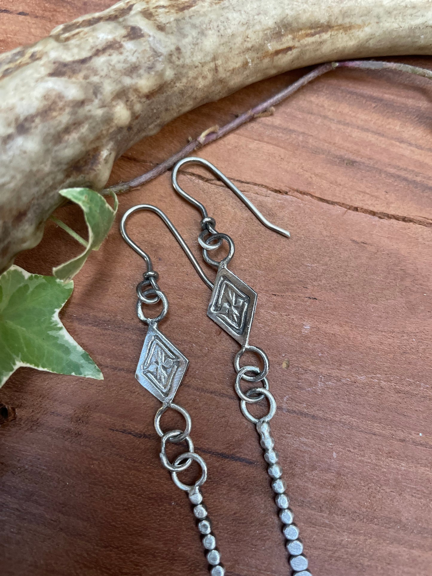 Sterling Silver Dagger Style Earrings