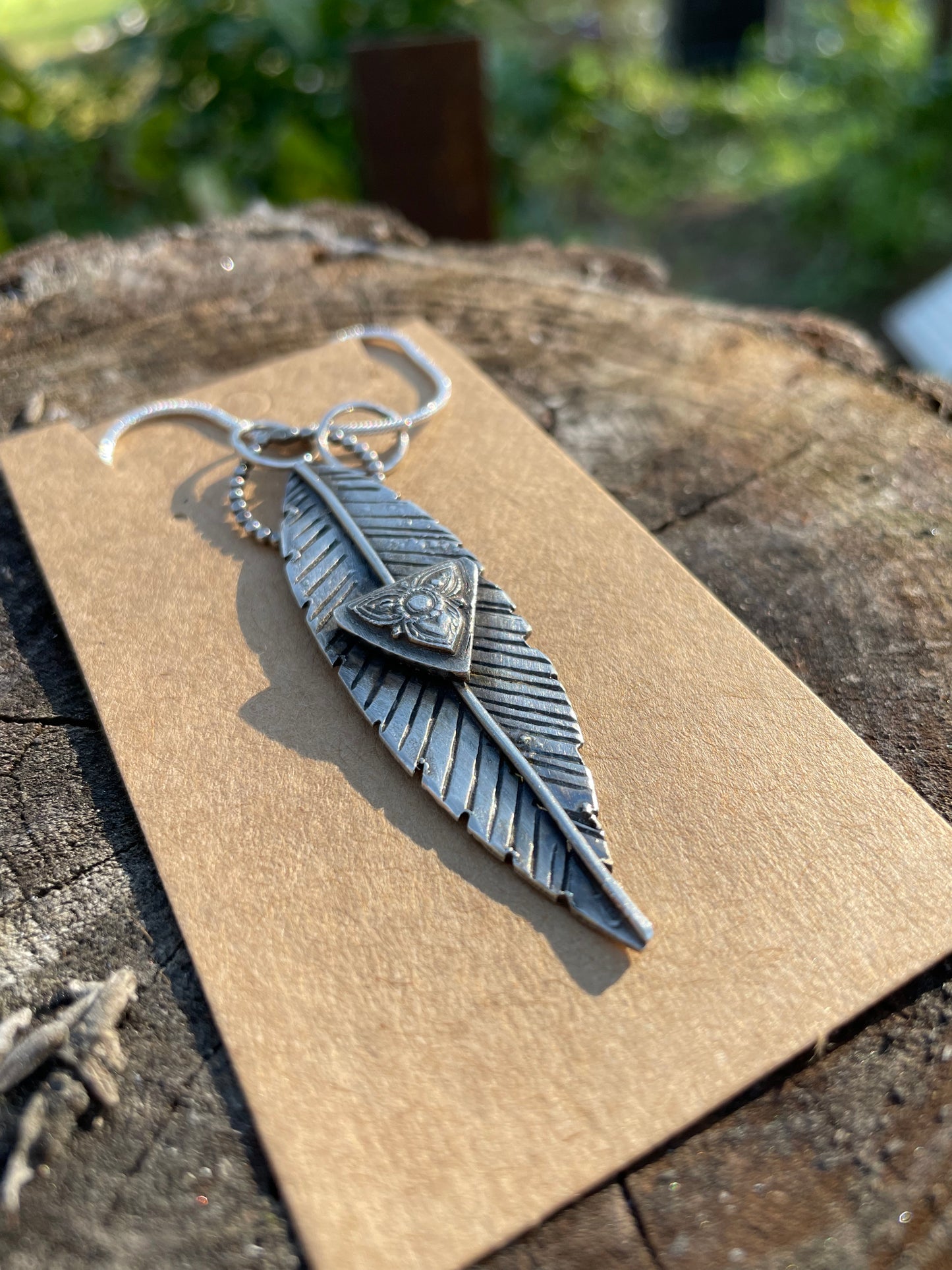 Sterling Feather Pendant