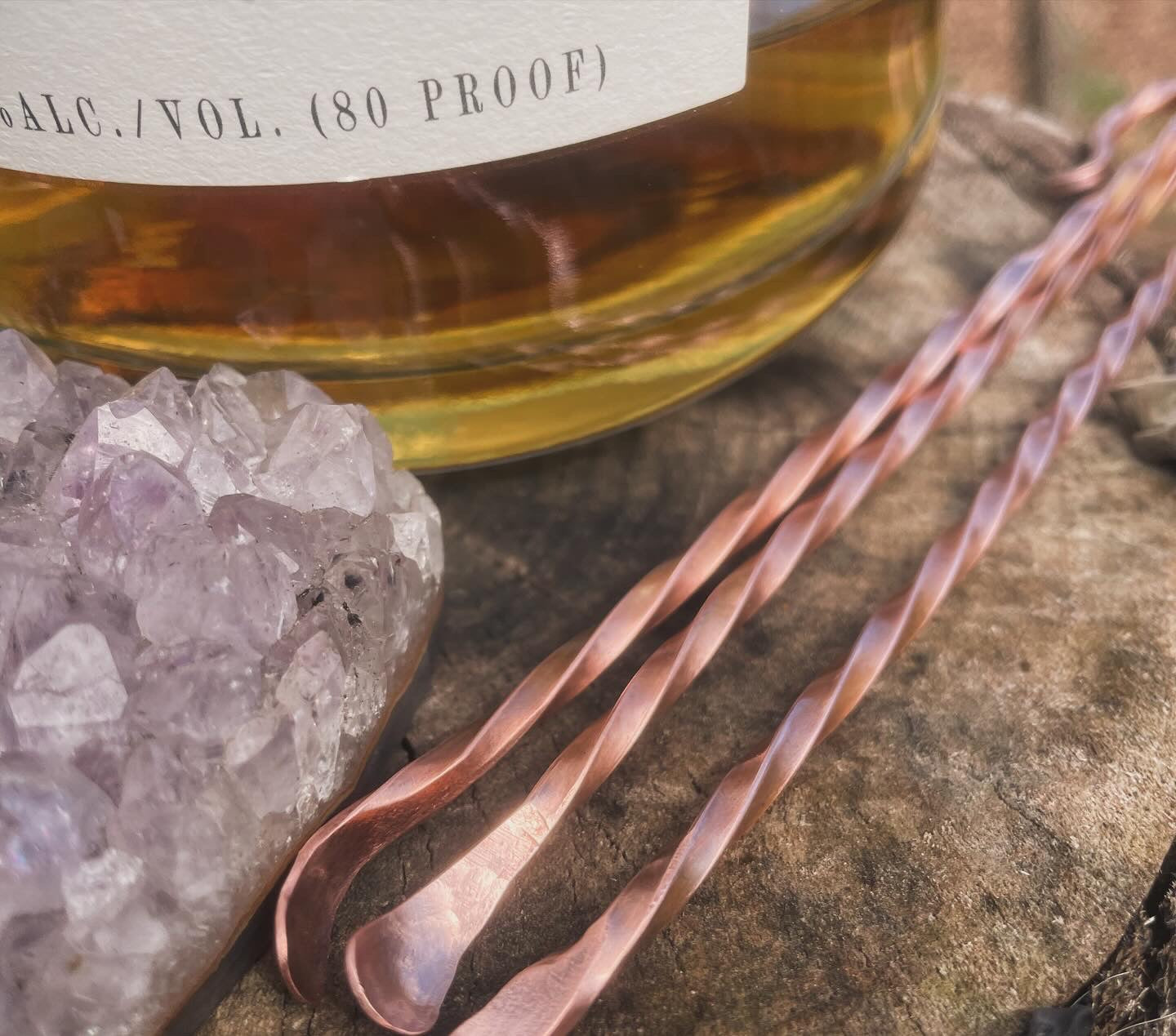 Hand Forged Copper Cocktail Stirrers Made to Order Gift Ideas