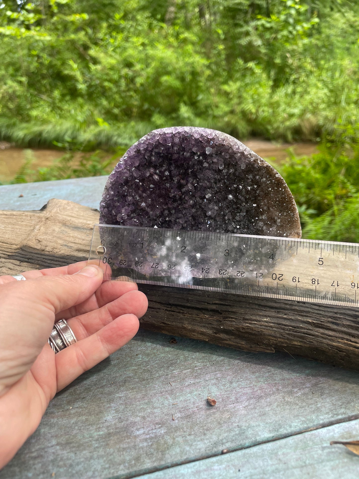 Deep Purple Amethyst Druzy Specimen (Stones)