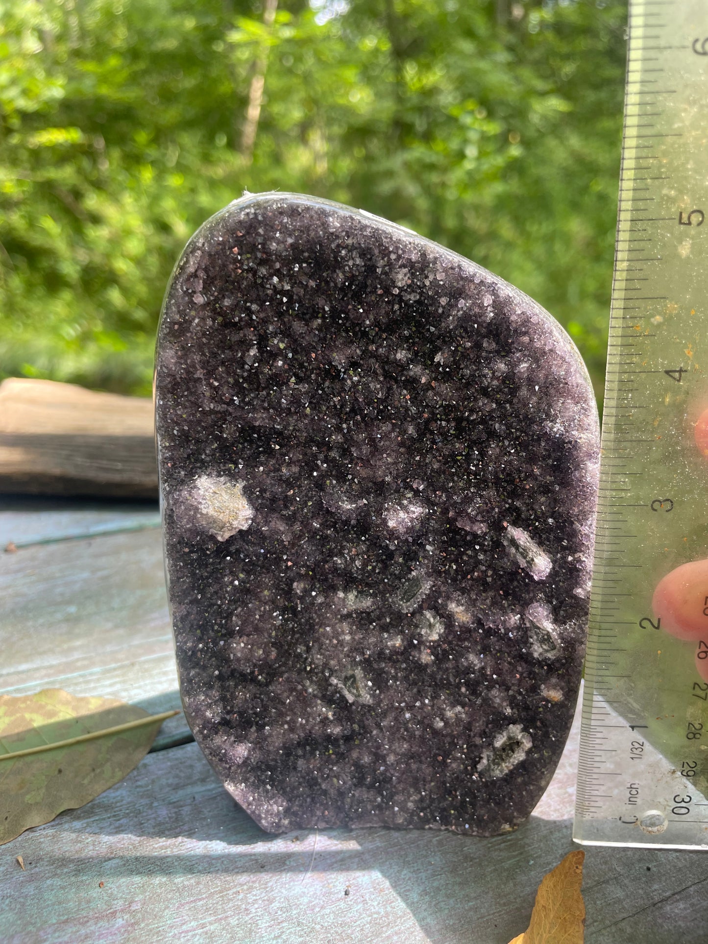 Galaxy Black Amethyst Druzy Specimen (Stones)