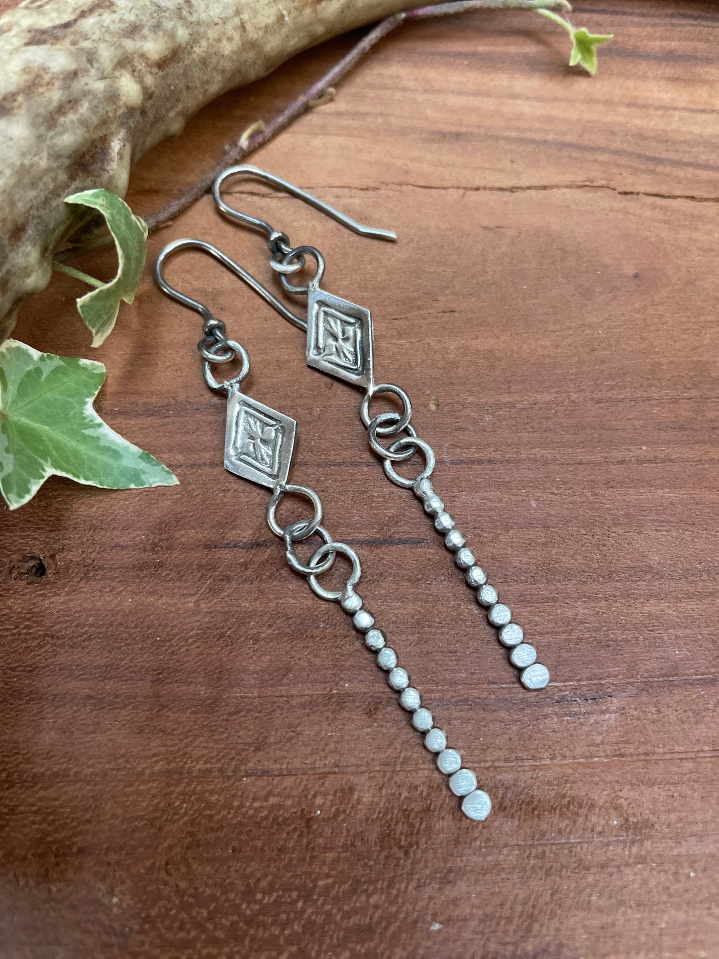 Sterling Silver Dagger Style Earrings