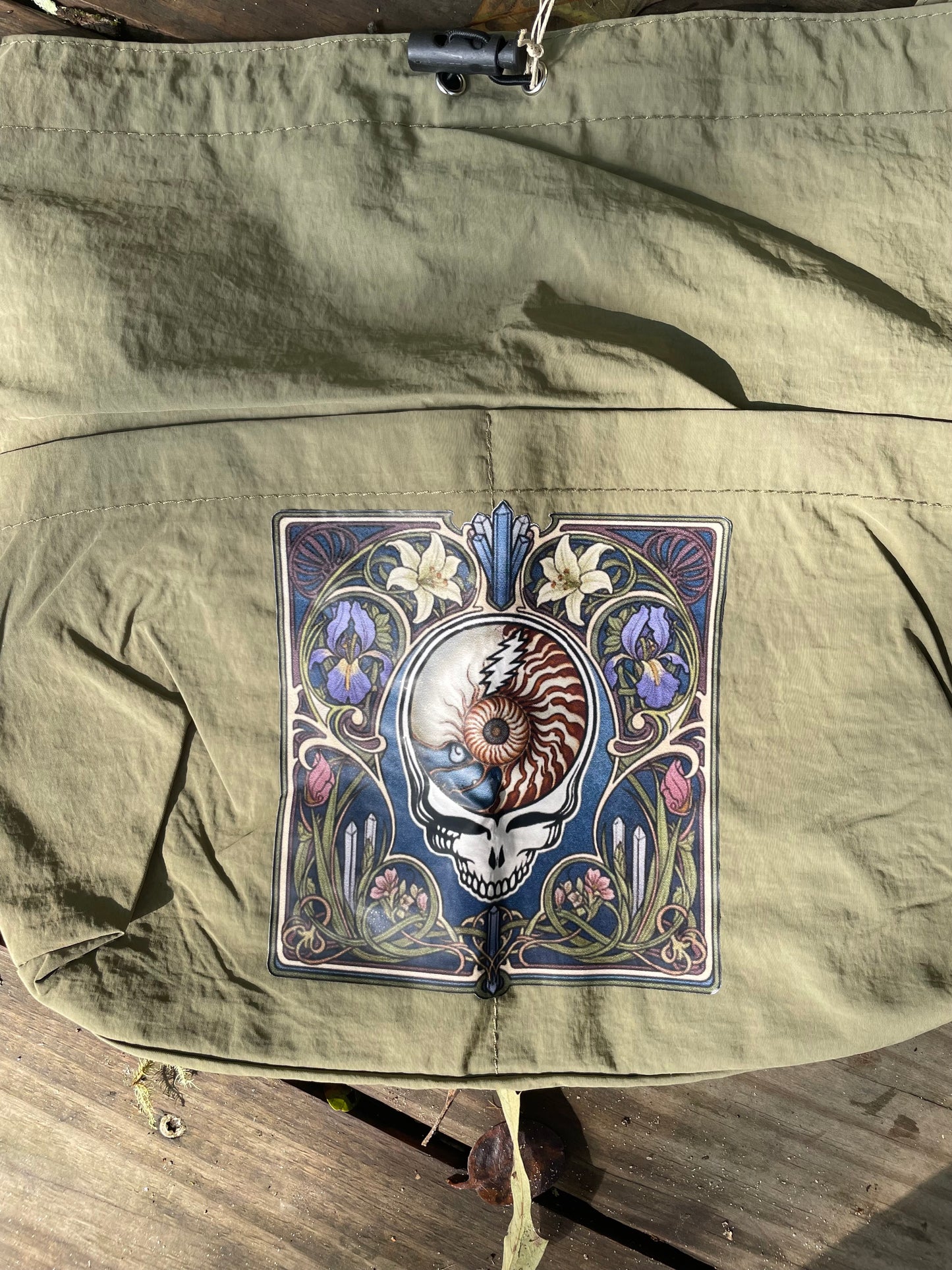 Cross Body Lightweight Bag Art Nouveau Grateful Dead