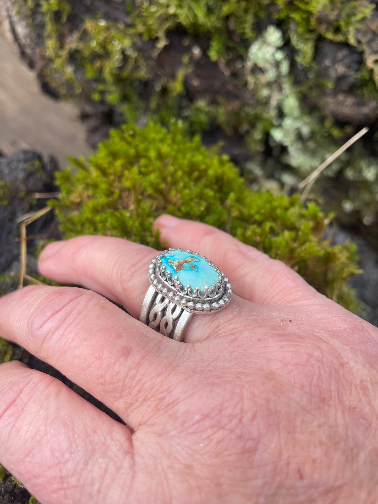 Sierra Nevada Turquoise Sterling Silver Ring