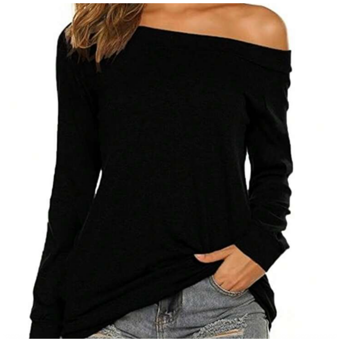 Art Nouveau Stealie Long Sleeve Black Top