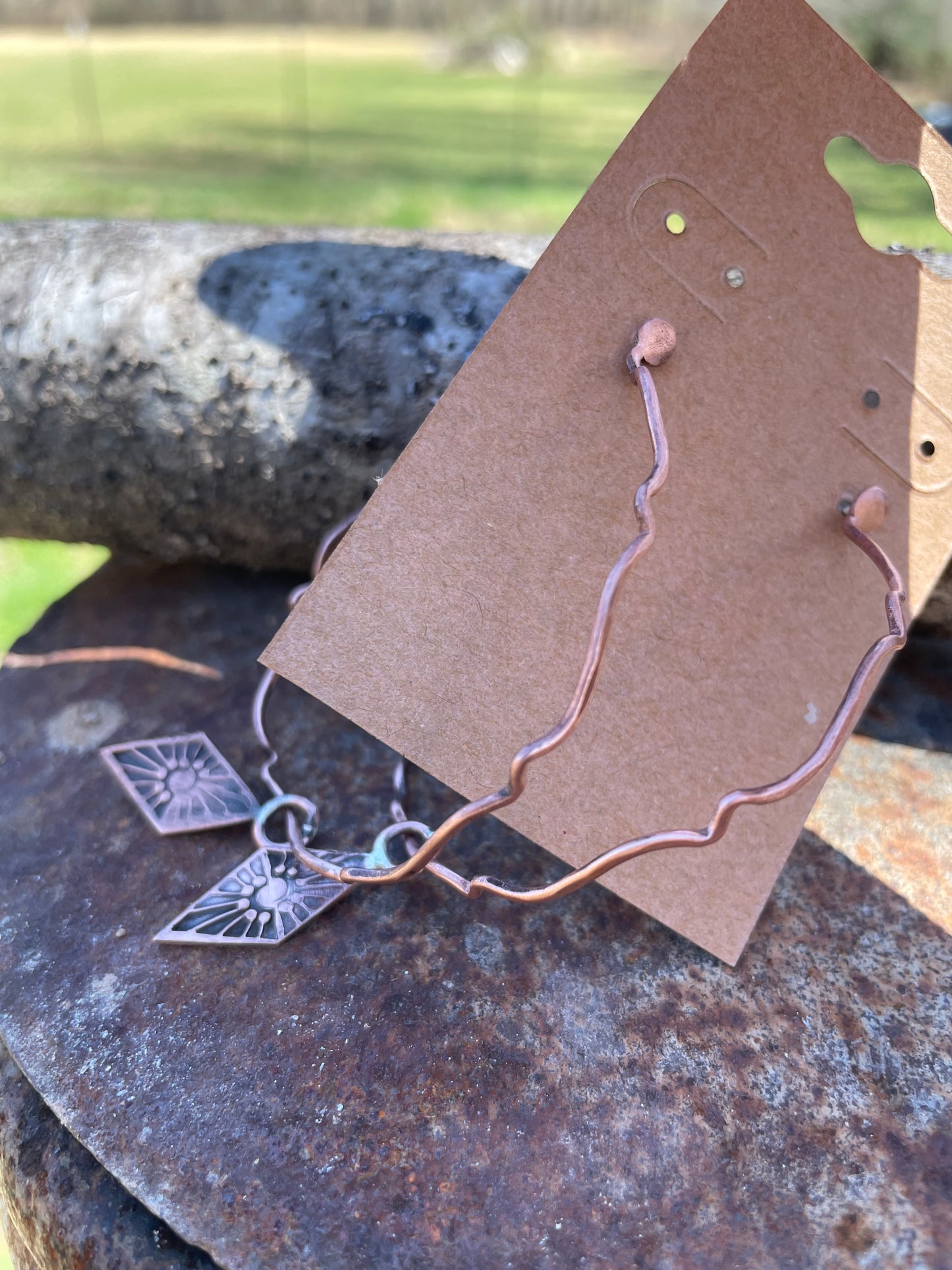 Copper Hoop Earrings