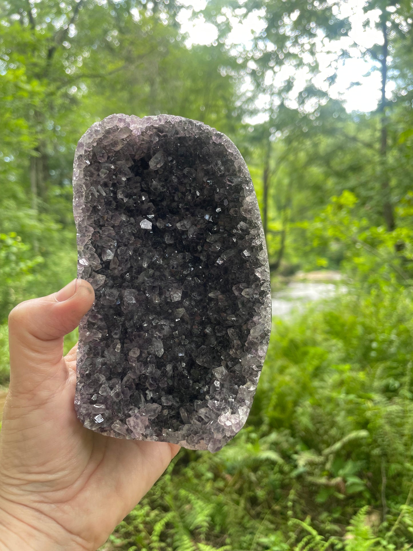 Deep Purple Amethyst Druzy Specimen (Stones)