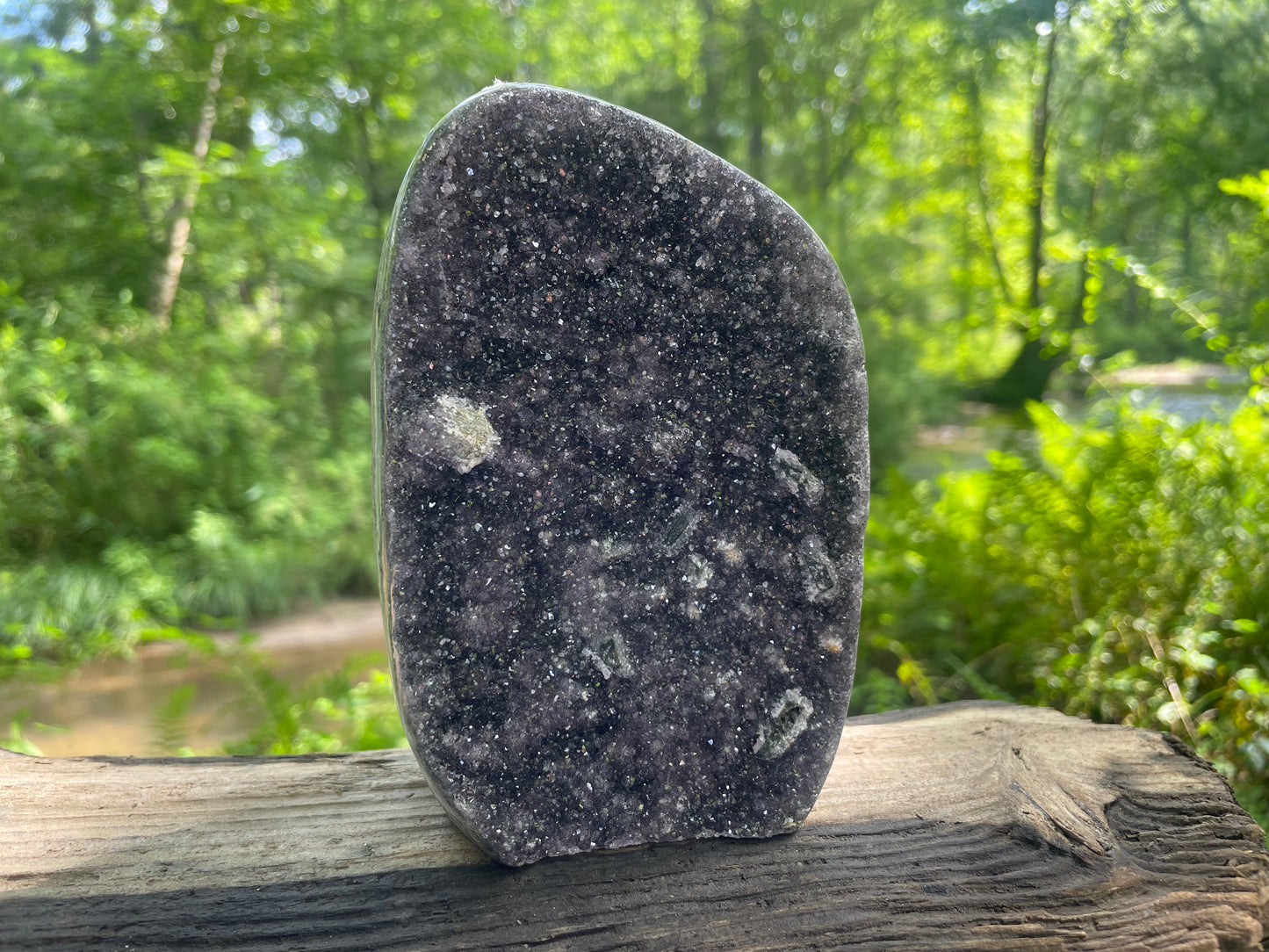 Galaxy Black Amethyst Druzy Specimen (Stones)