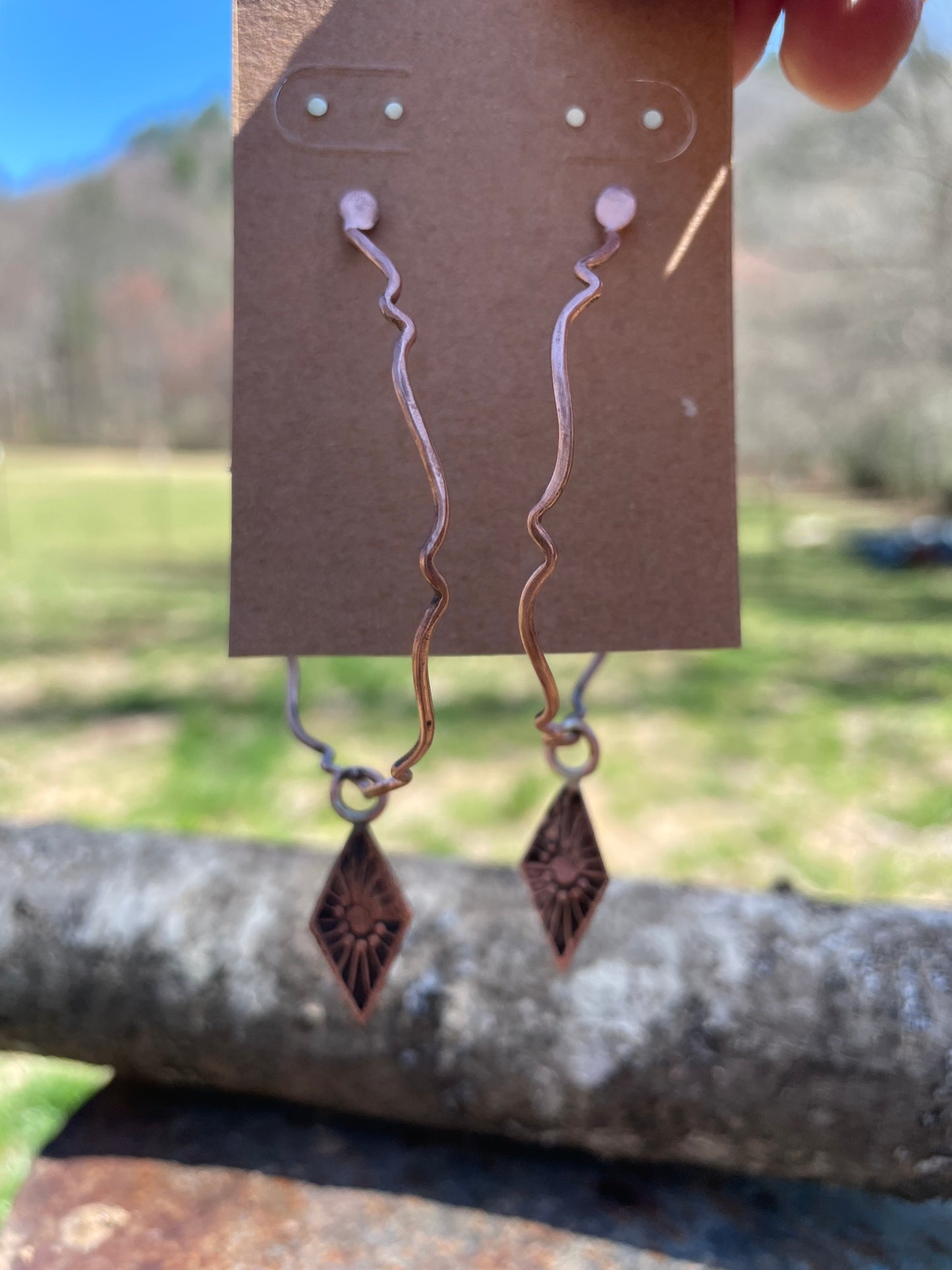 Copper Hoop Earrings