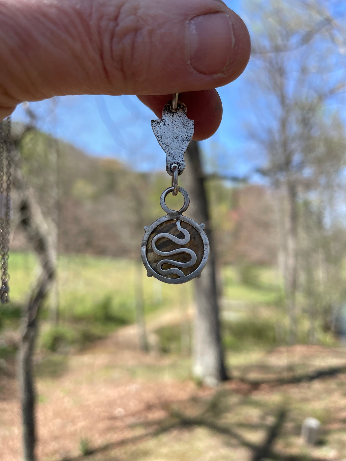 Rose Cut Labradorite Gemstone Pendant