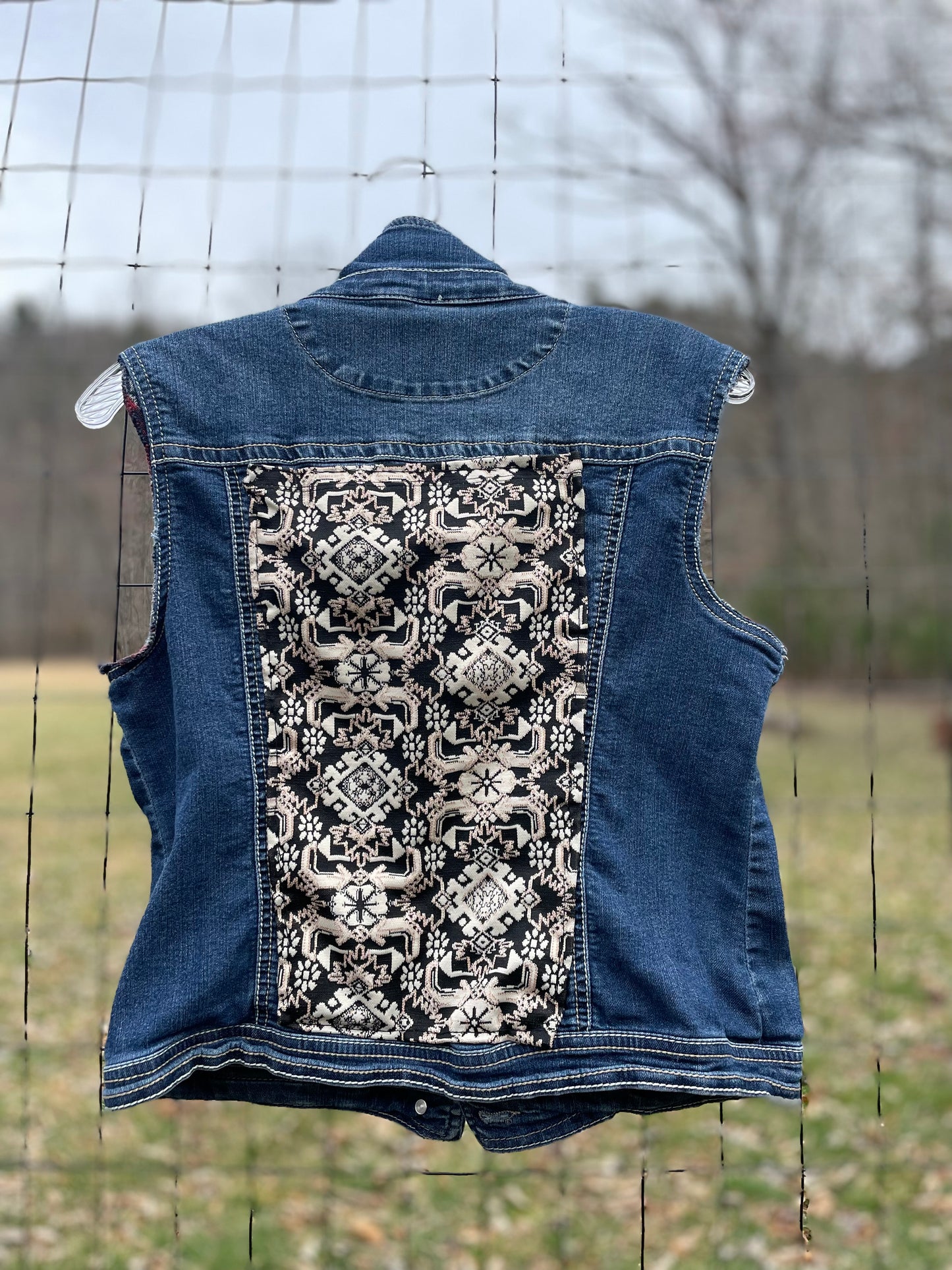 Upcycled Jean Vest
