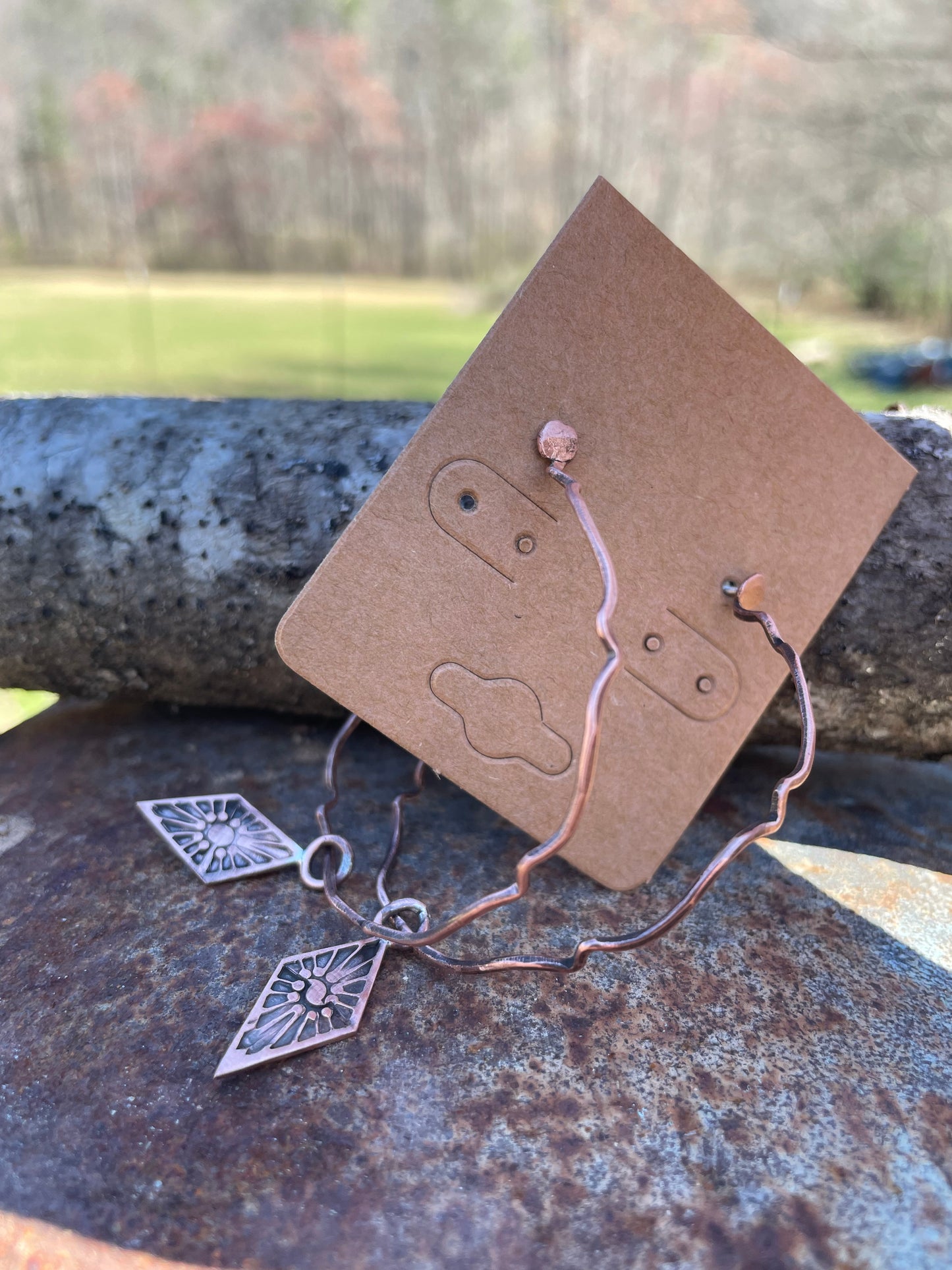 Copper Hoop Earrings