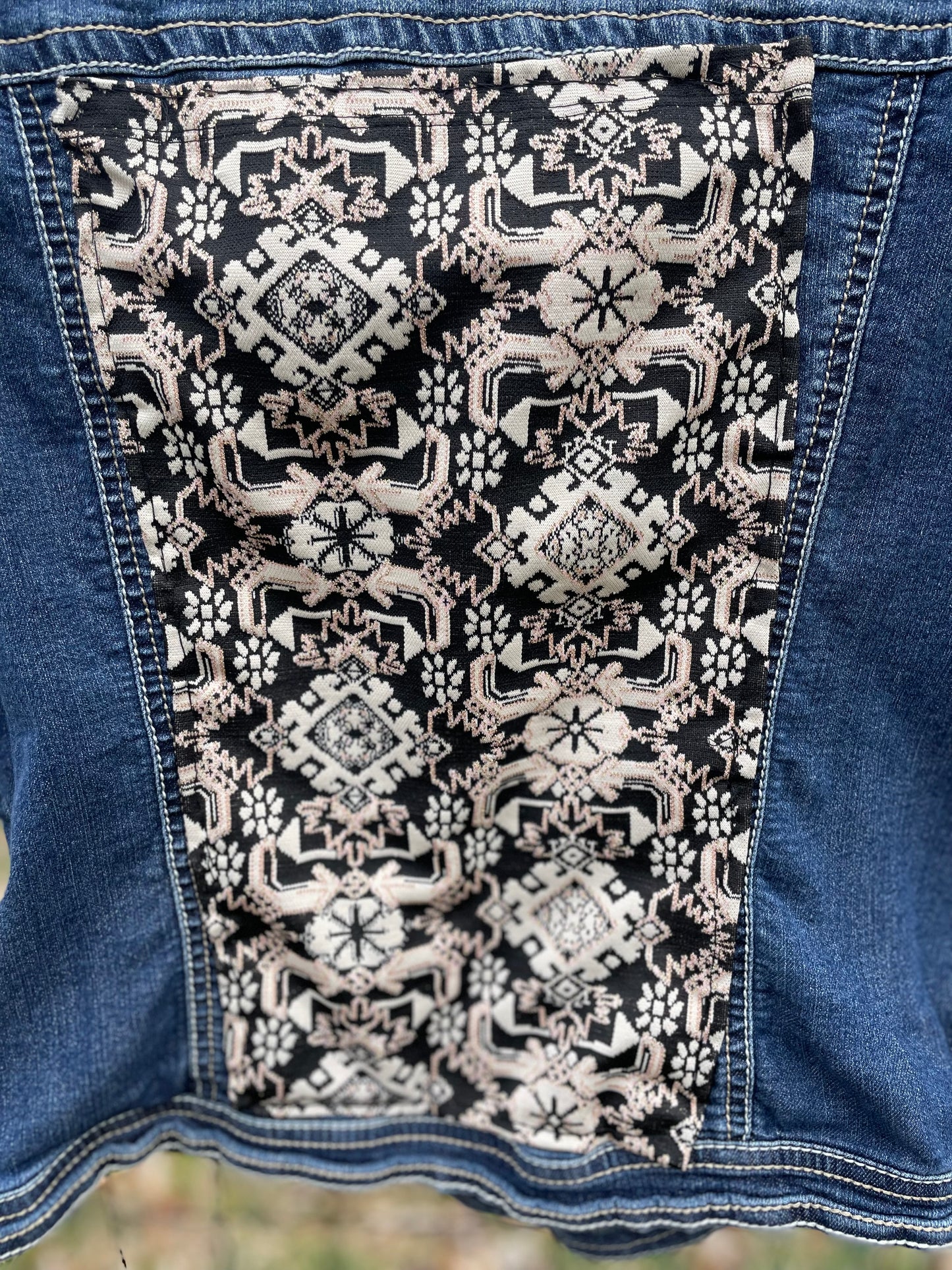 Upcycled Jean Vest