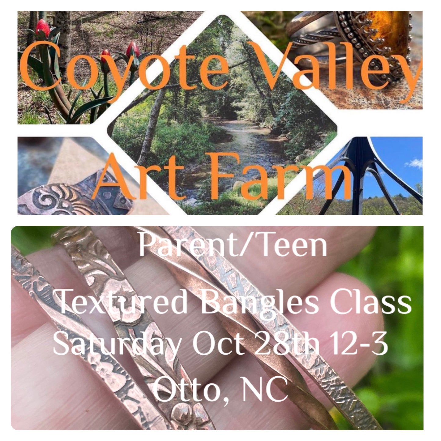 Parent/Teen Copper Bangles Class