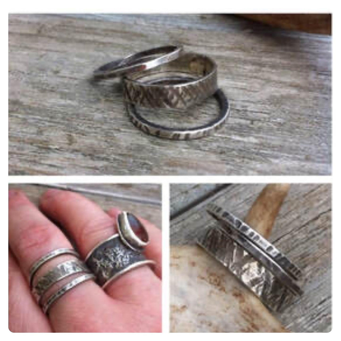 Parent/Teen Silver Stacker Rings Class April 13th 12-2