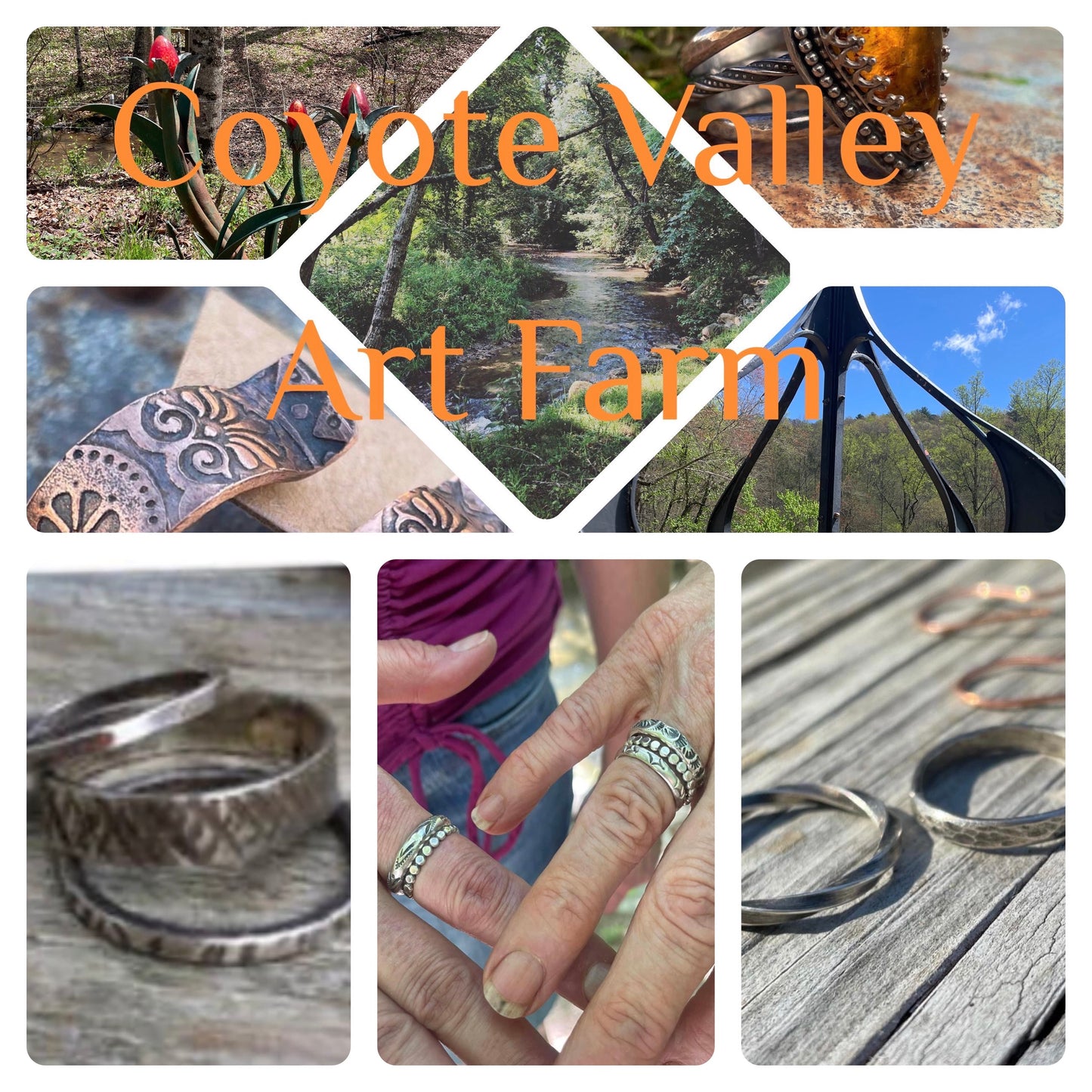 Intro To Silversmithing Class: Textured Silver Bands: Tuesday April 22nd 11-1