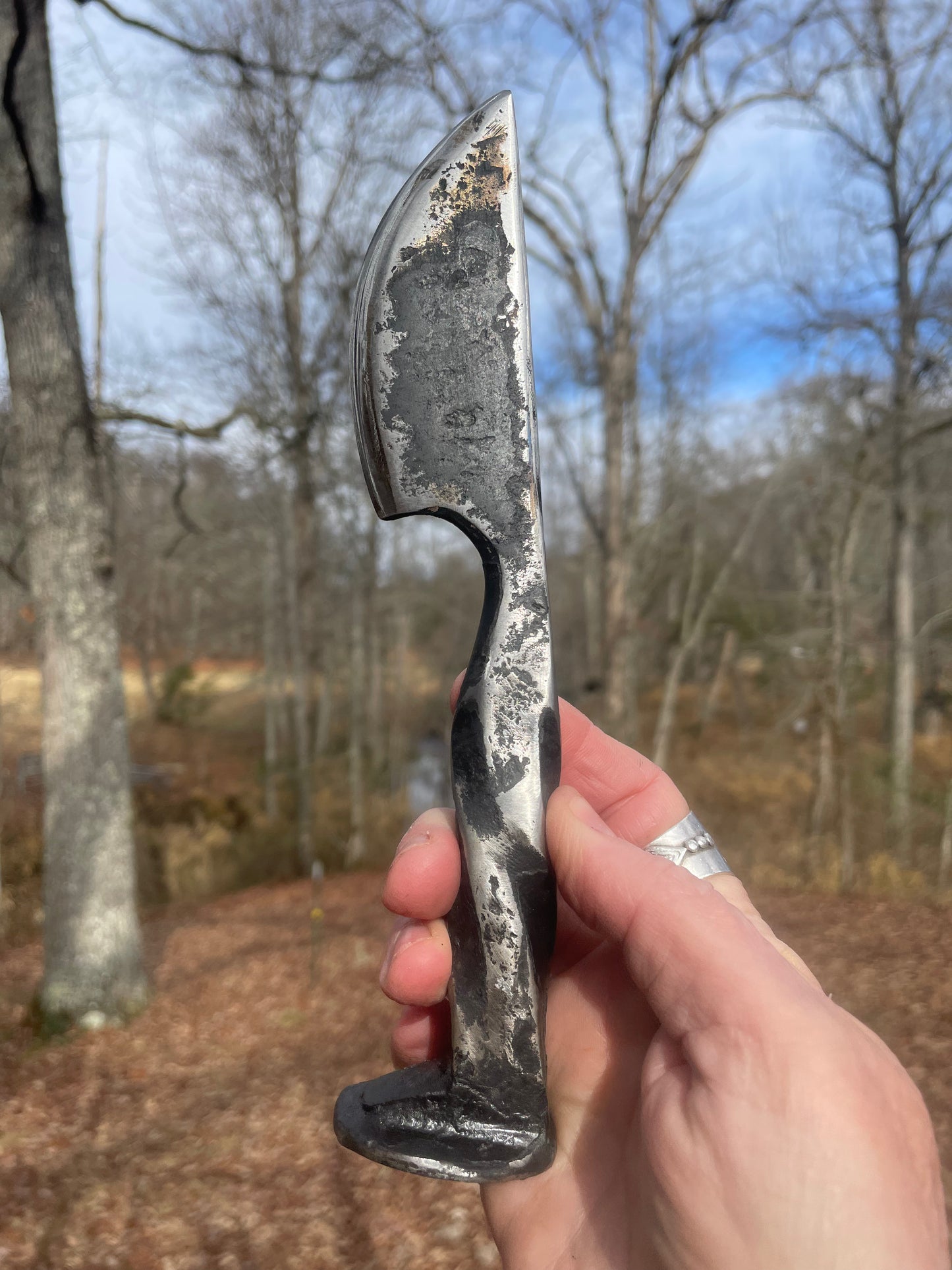 Hand forged Railroad Spike Knife