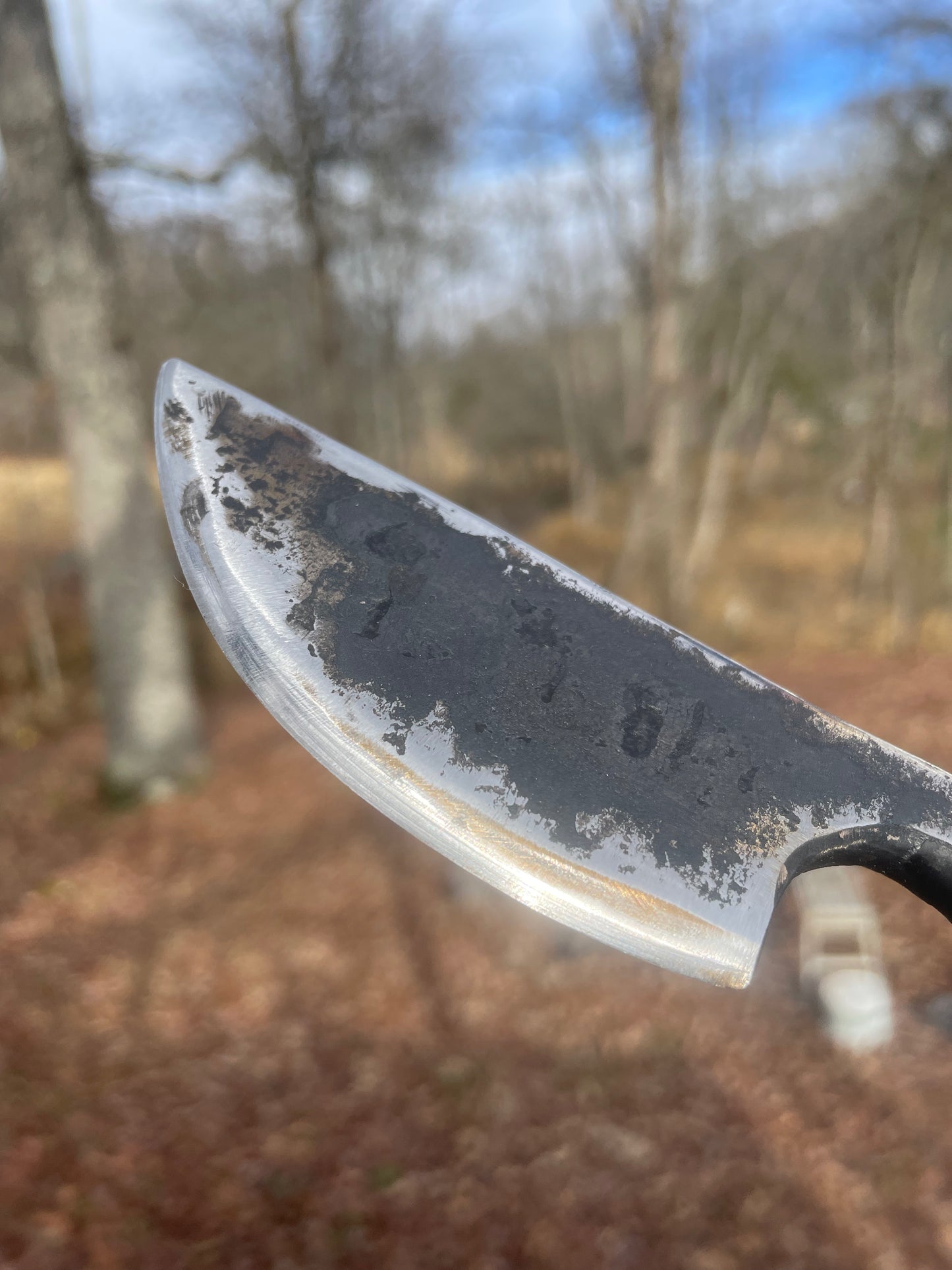 Hand forged Railroad Spike Knife