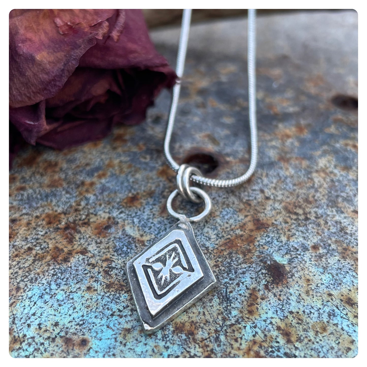Sterling Stamped Pendant Made to order