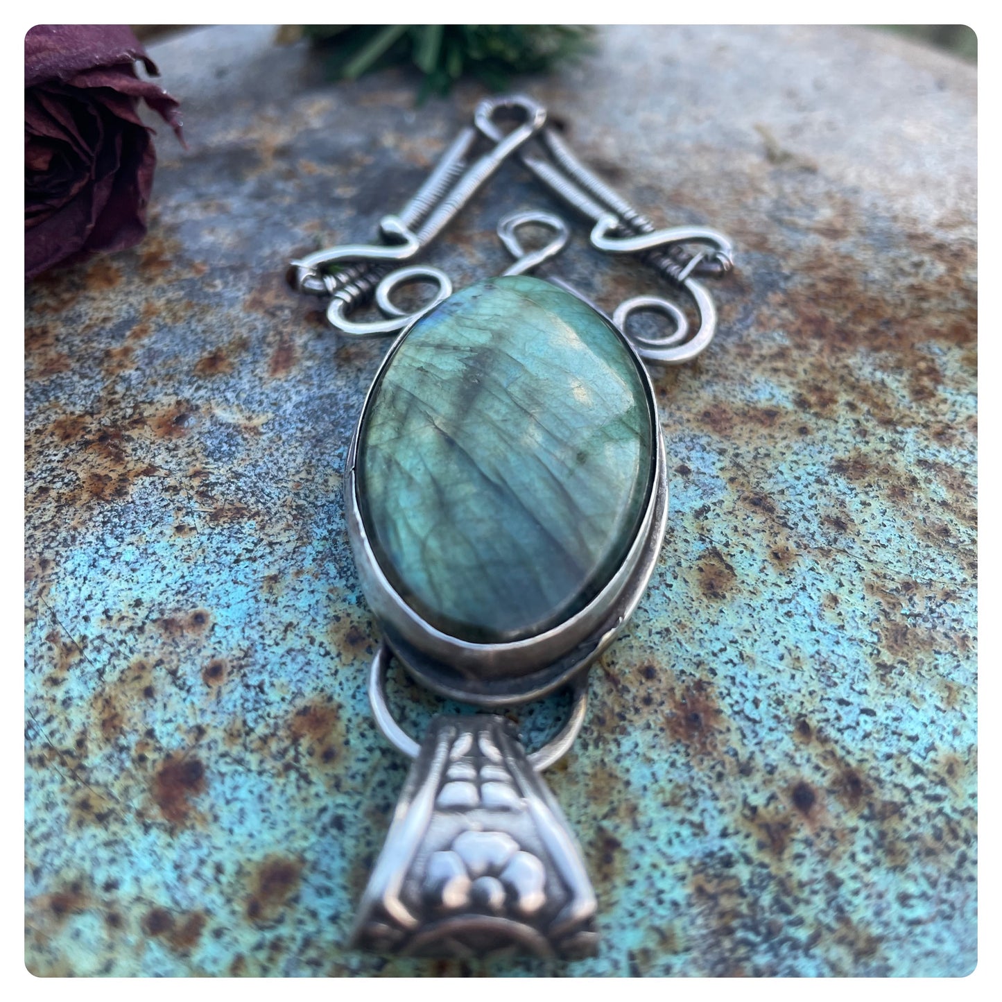 Labradorite Sterling Gemstone Pendant