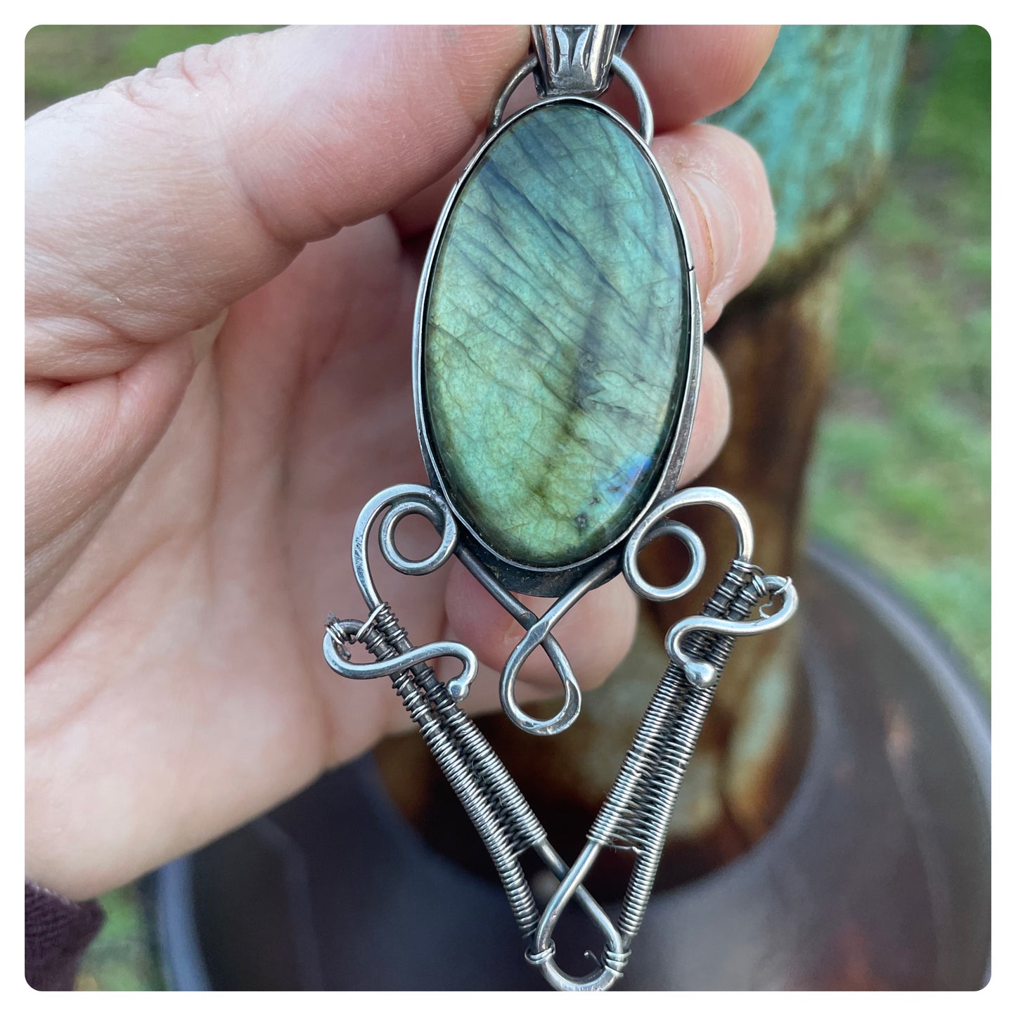 Labradorite Sterling Gemstone Pendant