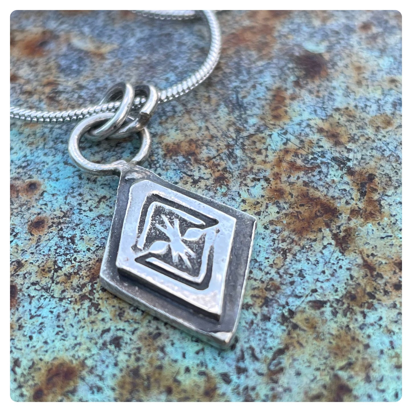 Sterling Stamped Pendant