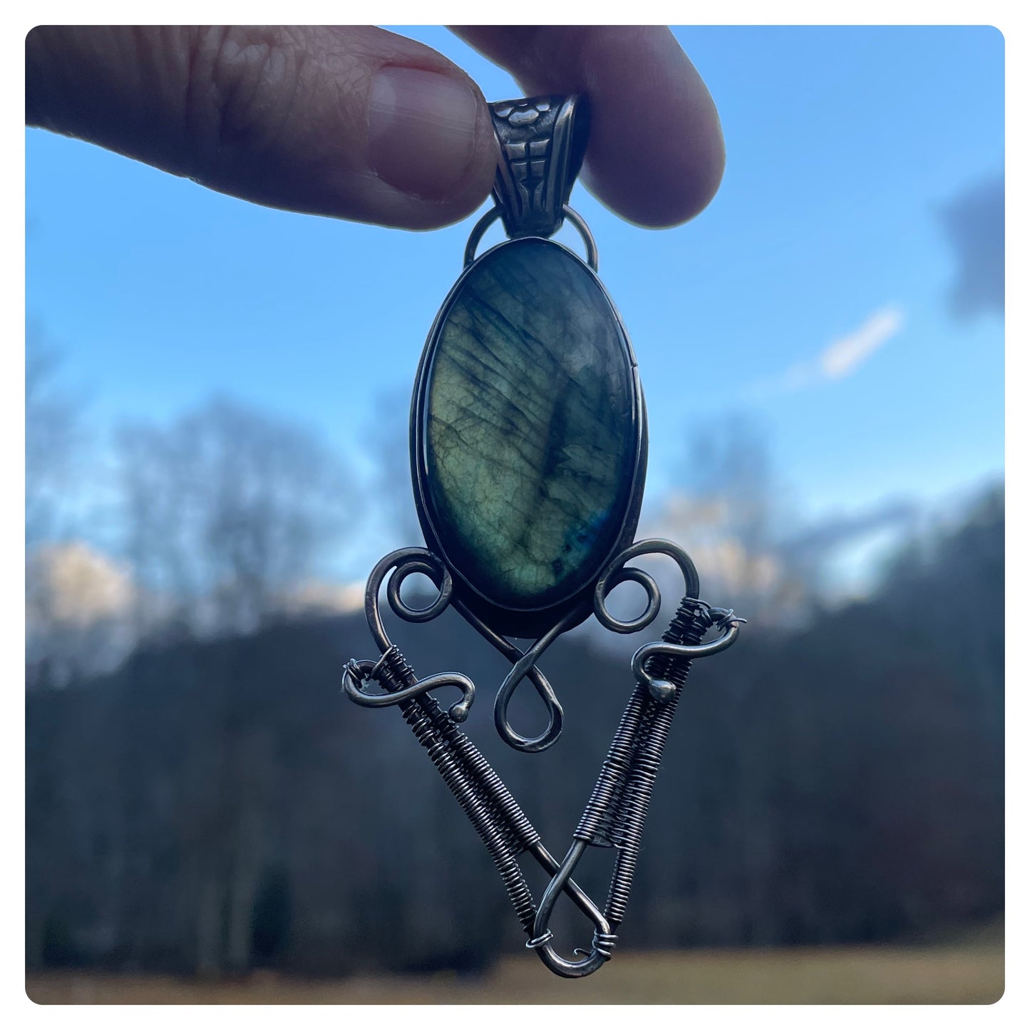 Labradorite Sterling Gemstone Pendant