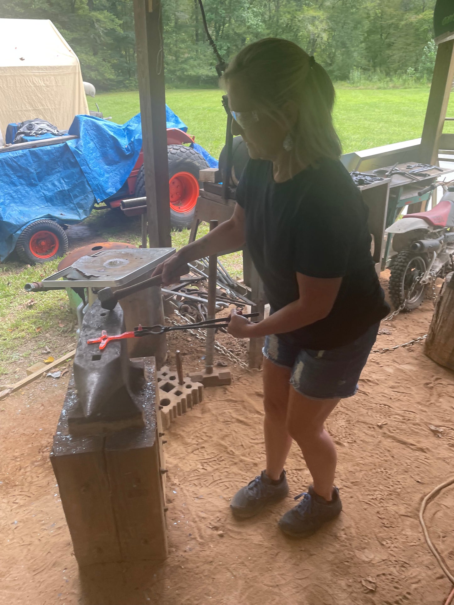 Forged Railroad Spike Cross Class Saturday Sept 20th 12-2