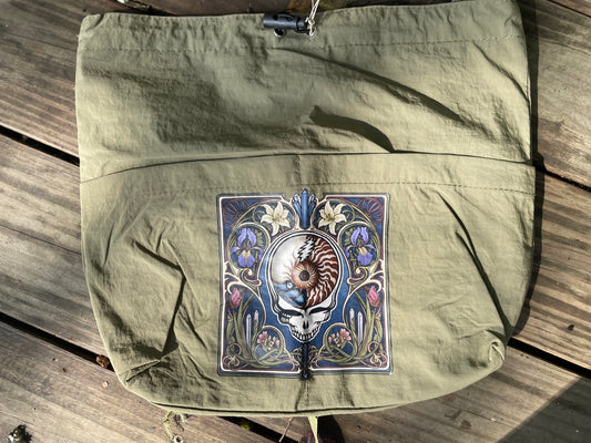 Cross Body Lightweight Bag Art Nouveau Grateful Dead