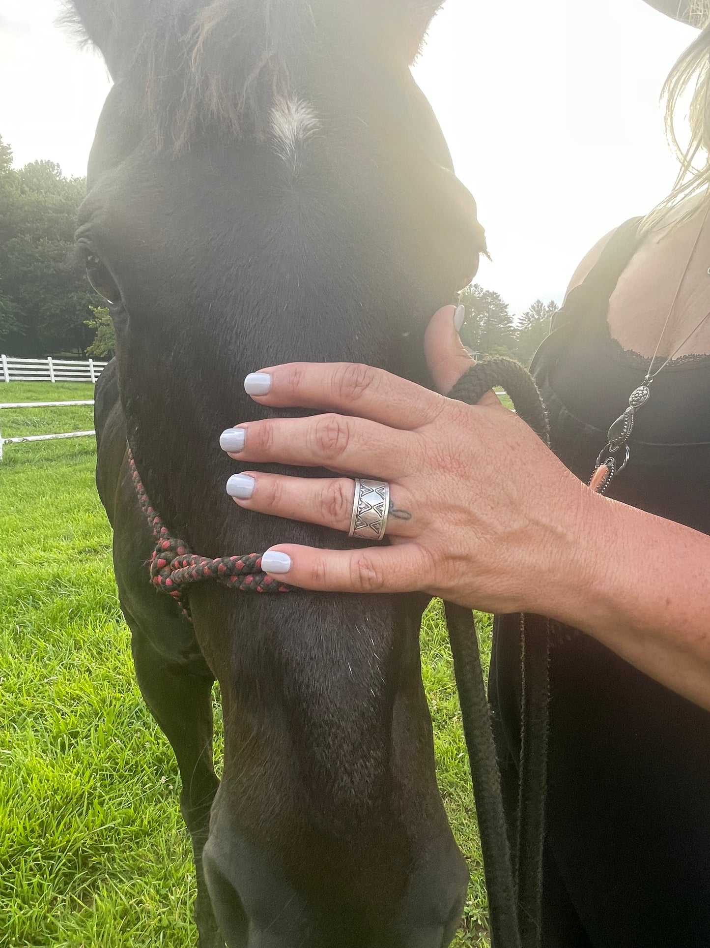Handstamped Ring Size 11