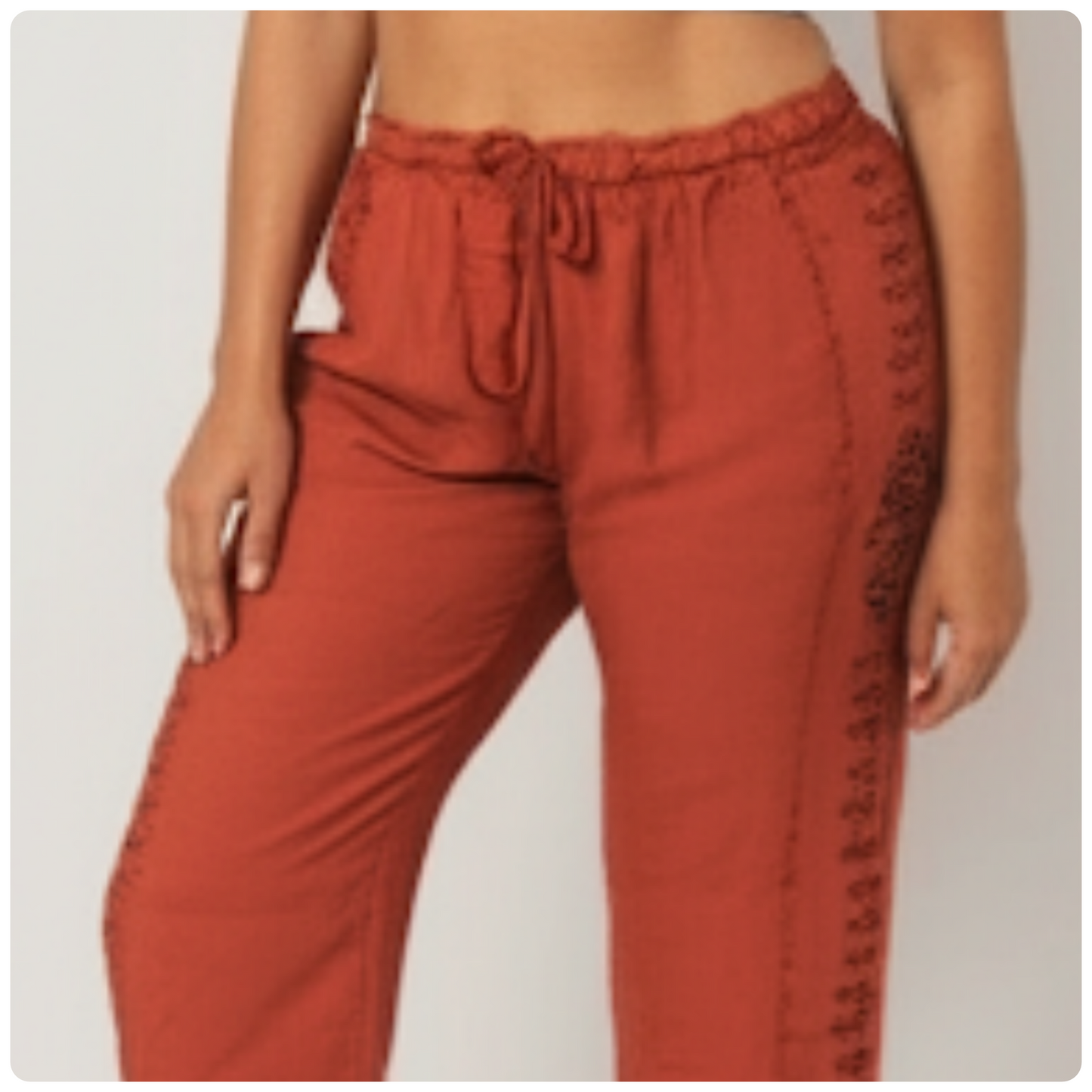 Block Print Pants Imported Clothing