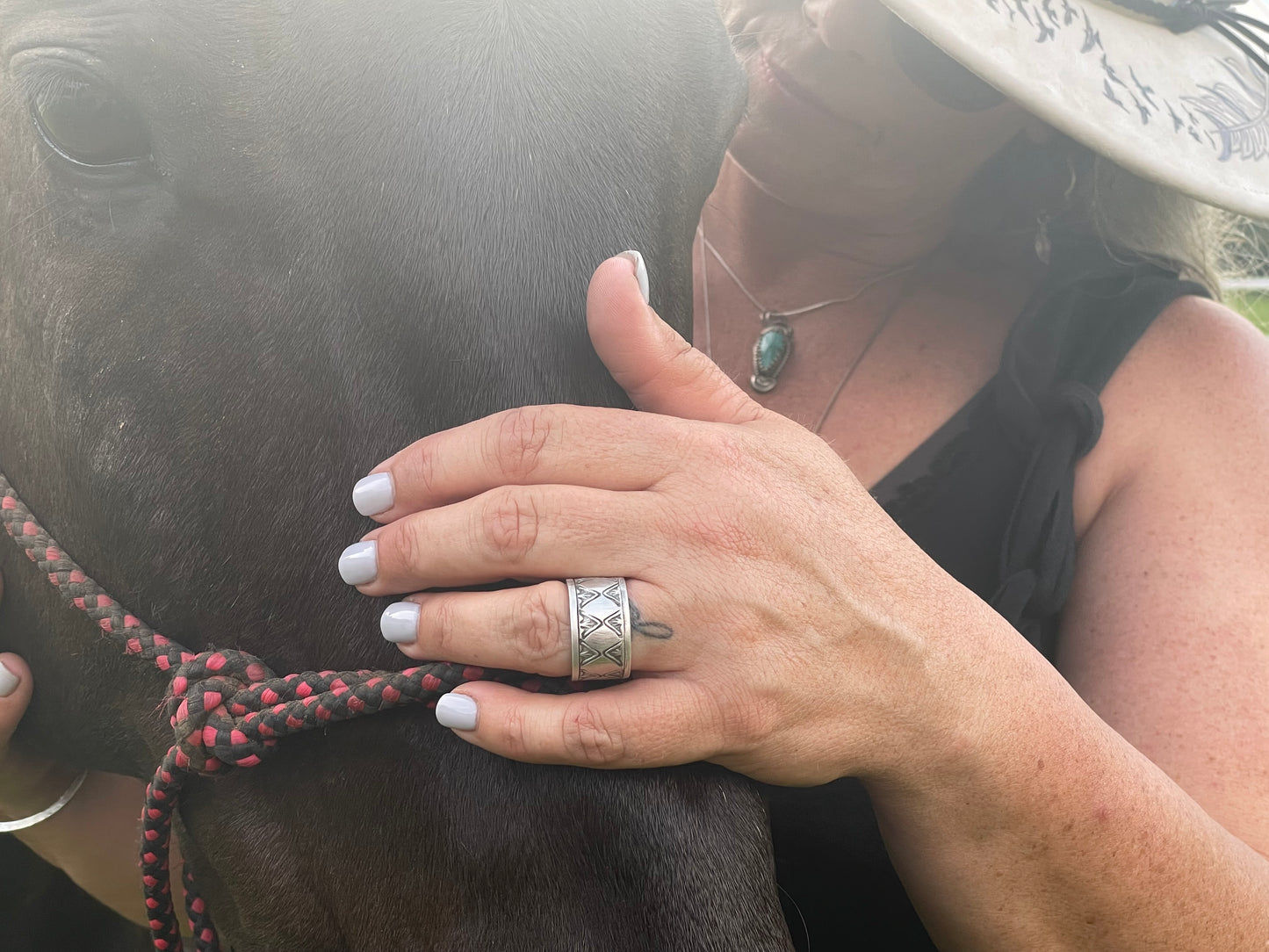Handstamped Ring Size 11