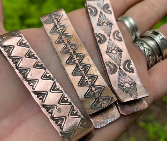 Stamped Copper Money Clip Class