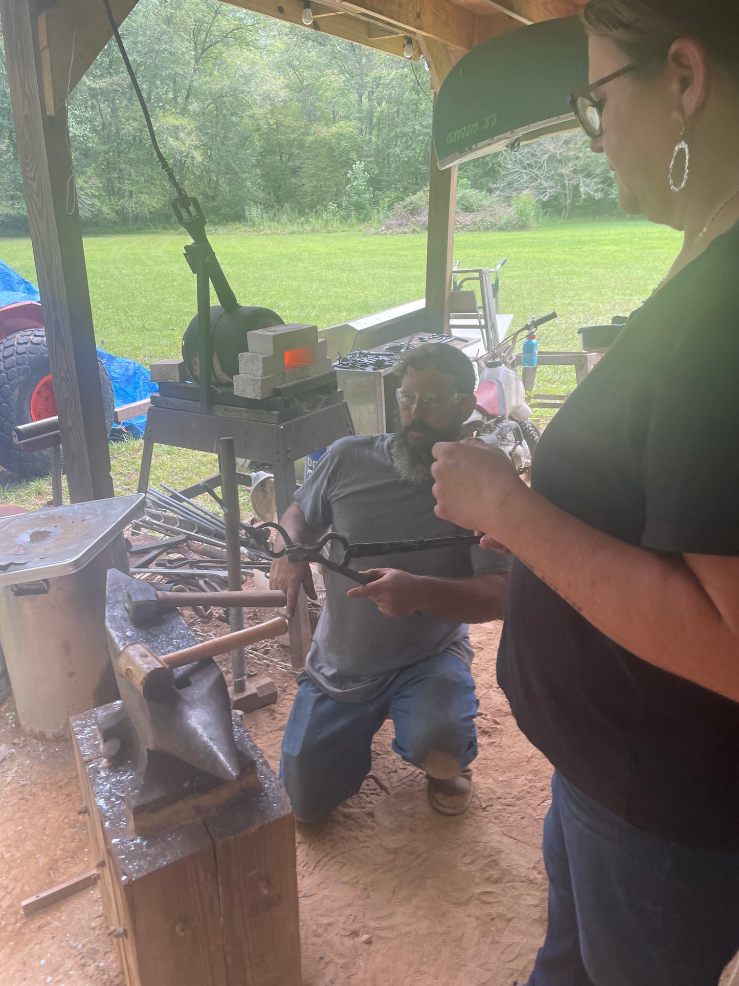Forged Railroad Spike Cross Class Saturday Sept 20th 12-2