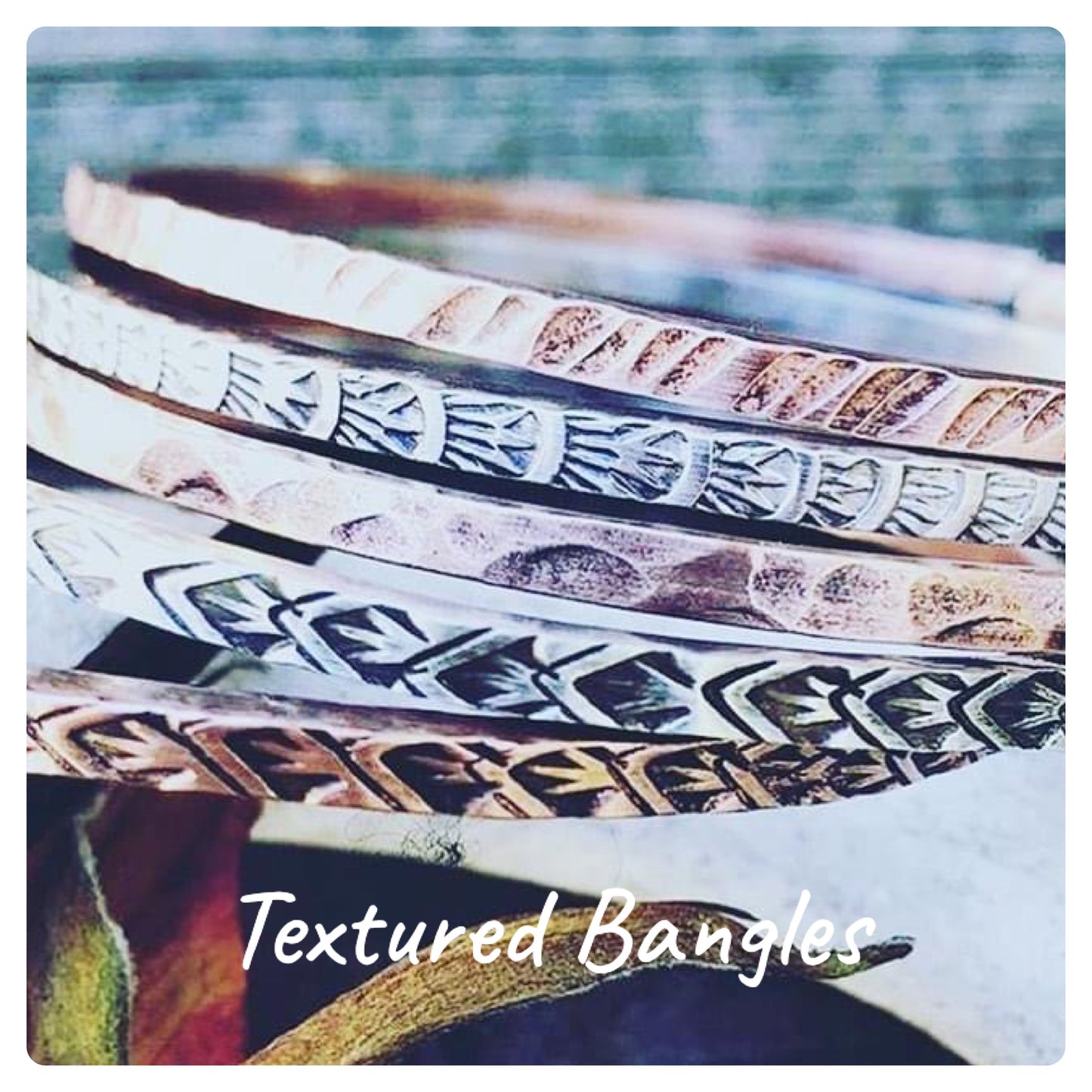Copper & Calm: A Mindful Textured Copper Bangles Class Tues April 21st 1030-1230
