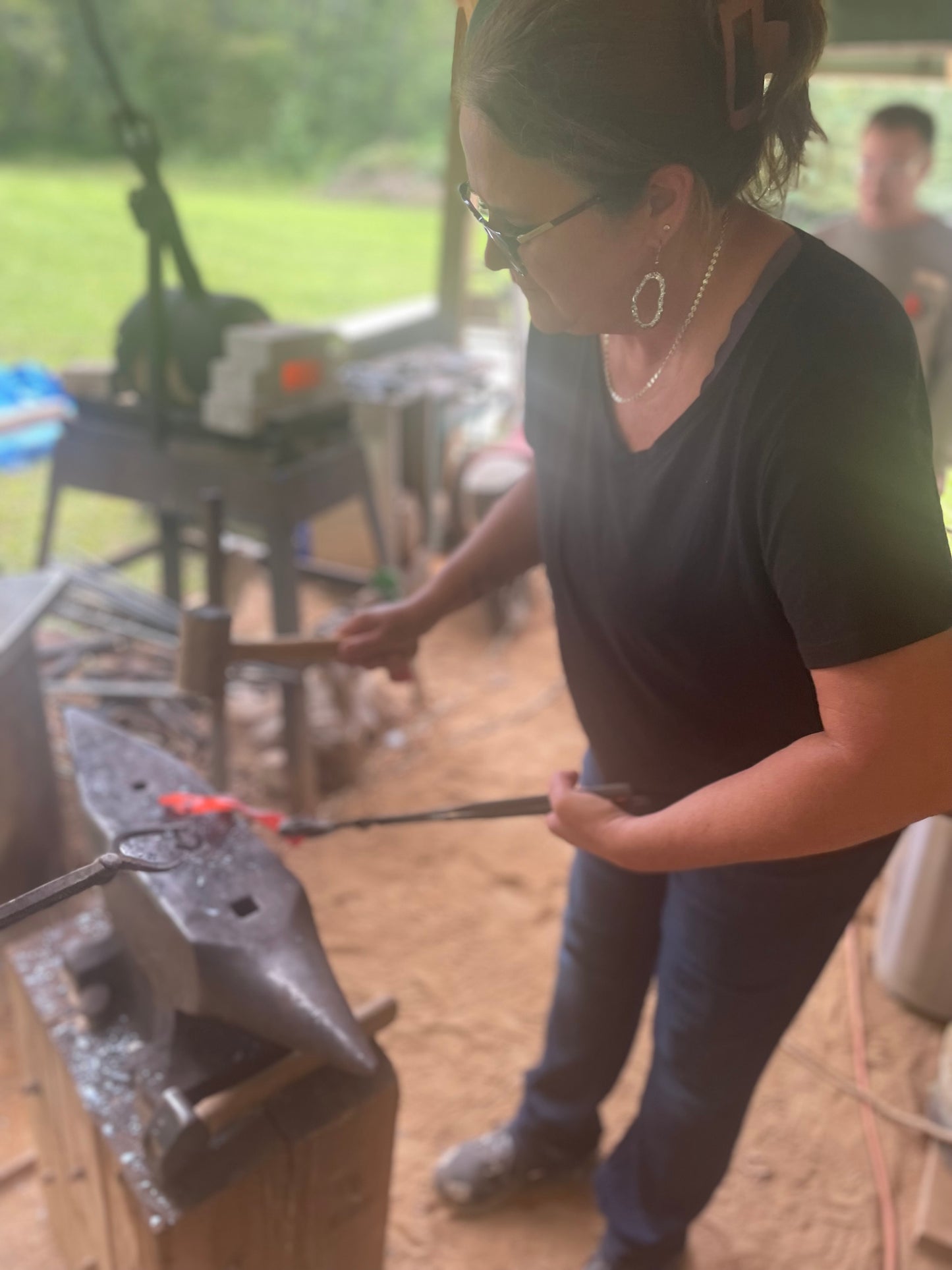 Forged Railroad Spike Cross Class Saturday Sept 20th 12-2