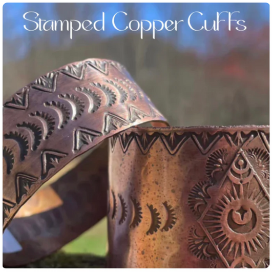 Stamped Copper Cuff Class July 6th 11-1ish