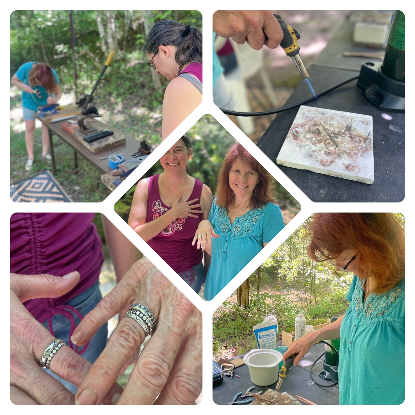 Intro To Silversmithing Class: Textured Silver Bands: Saturday September 30th 12-2:30