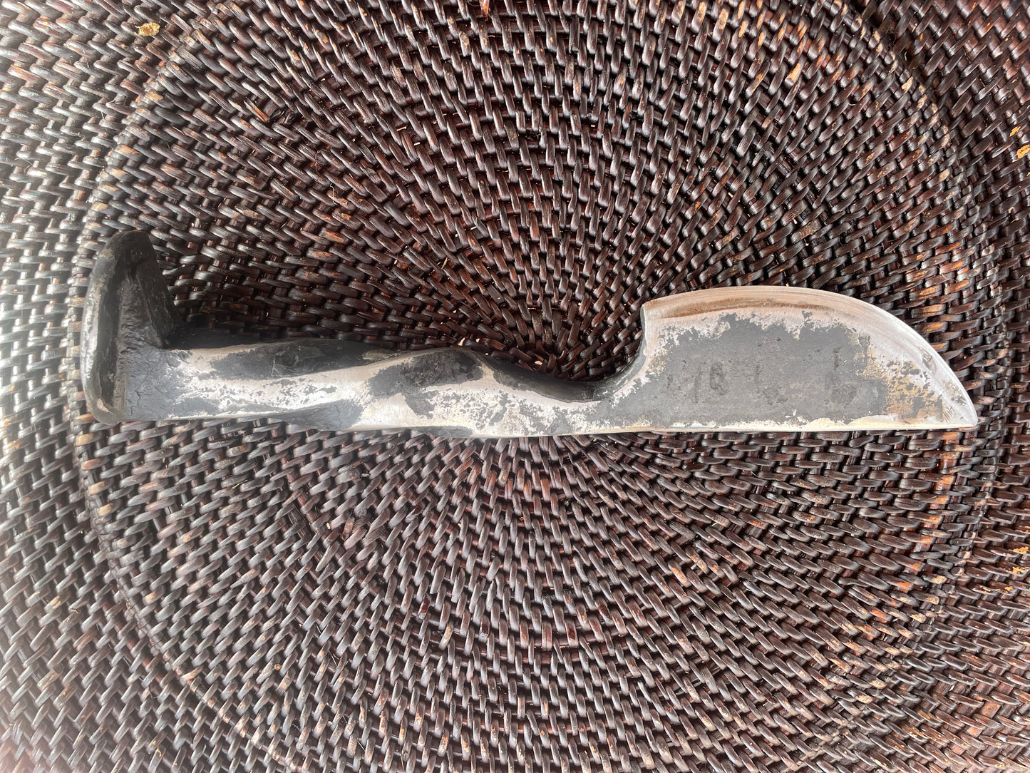 Hand forged Railroad Spike Knife
