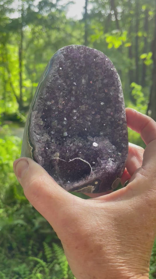 Deep Purple Amethyst Druzy Speciman (Stones)