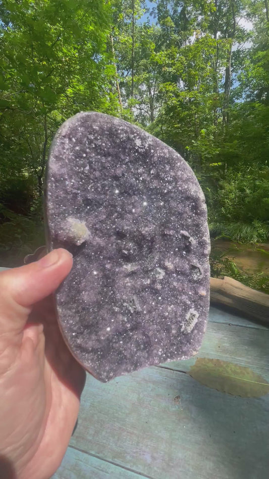 Galaxy Black Amethyst Druzy Specimen (Stones)