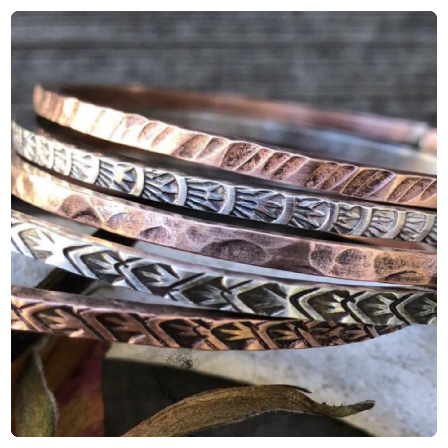 Made to Order Copper Textured Bracelet