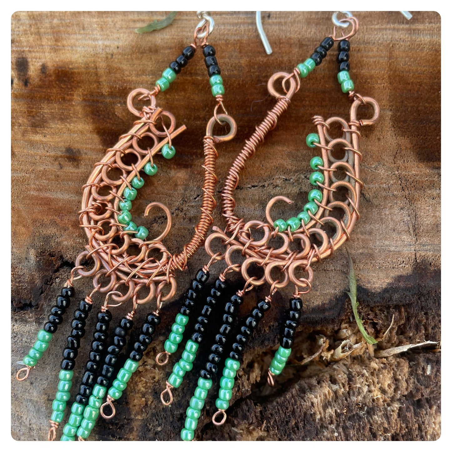 Paisley Wire Wrapped Earrings